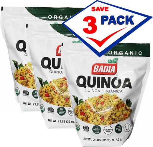 Badia Organic Quinoa 32 oz Pack of 3